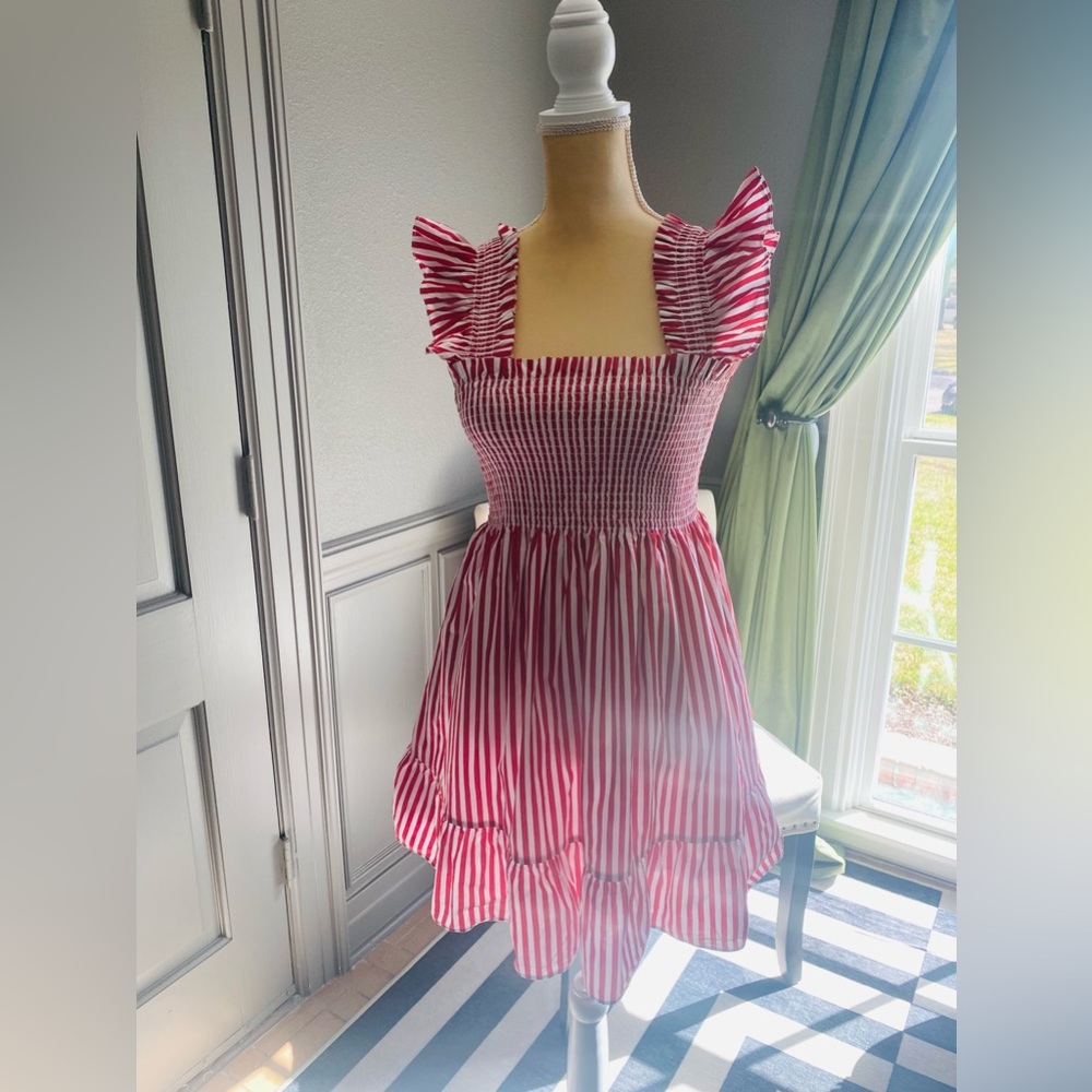 Hill House Elizabeth Nap Dress Red Stripe
